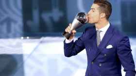 Cristiano Ronaldo, tras la entrega del The Best.