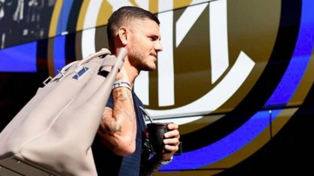 Icardi durante la concentración del Inter. Foto Twitter (@mauroicardi)