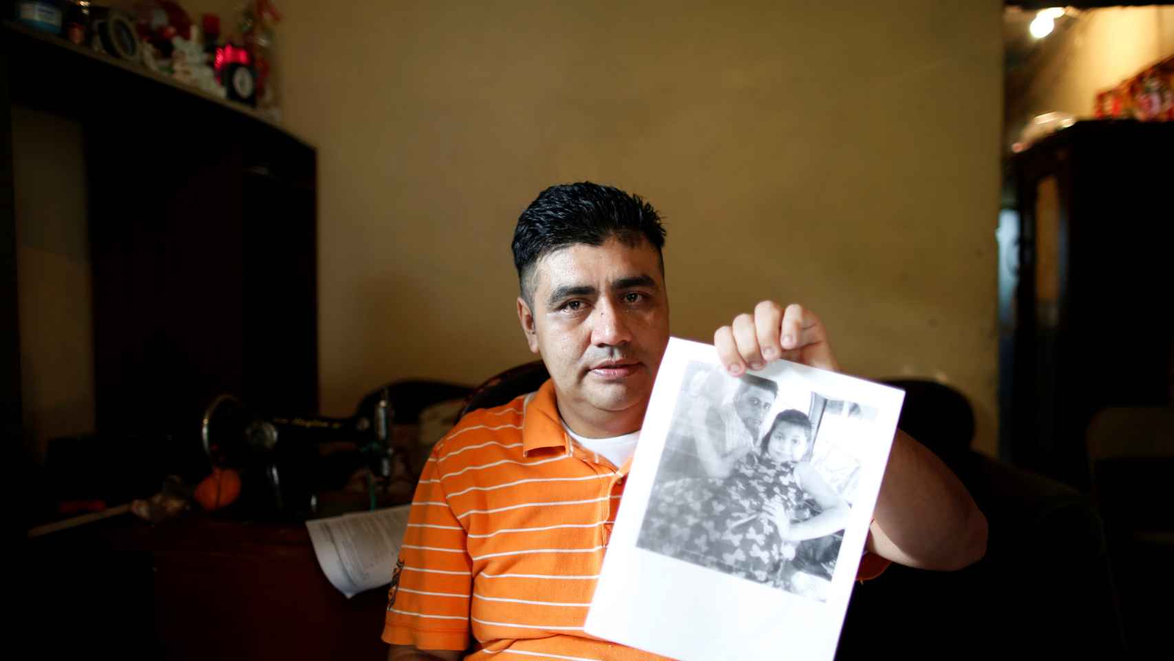 Melvin García, uno de los inmigrantes que ha sido separado de su hijo.