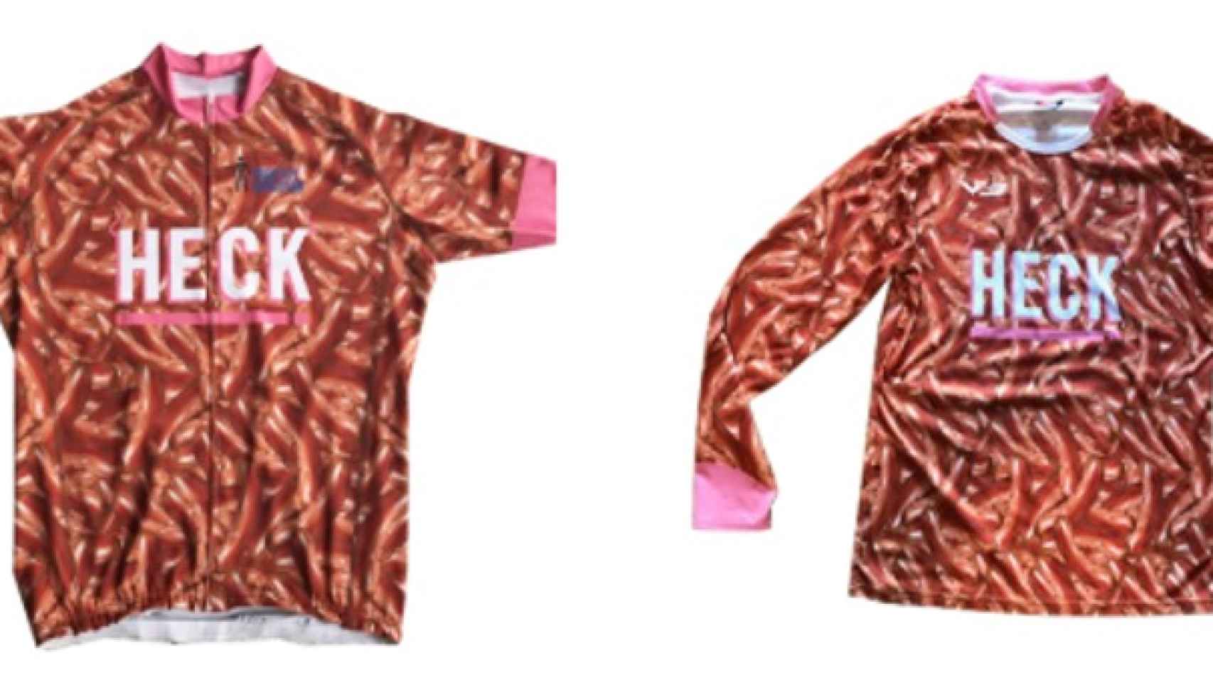 La camiseta de la temporada 2017-2018 del Bedale AFC en la que lucen unas salchichas