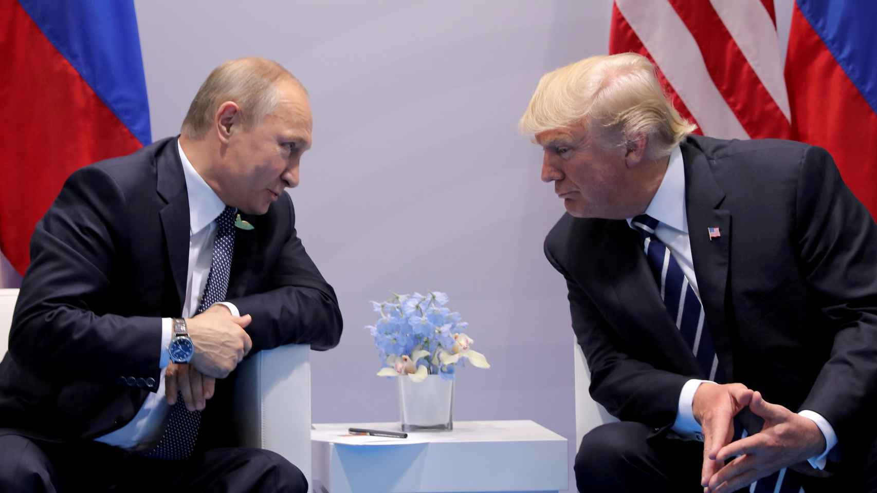 Vladimir Putin y Donald Trump en la cumbre de Helsinki