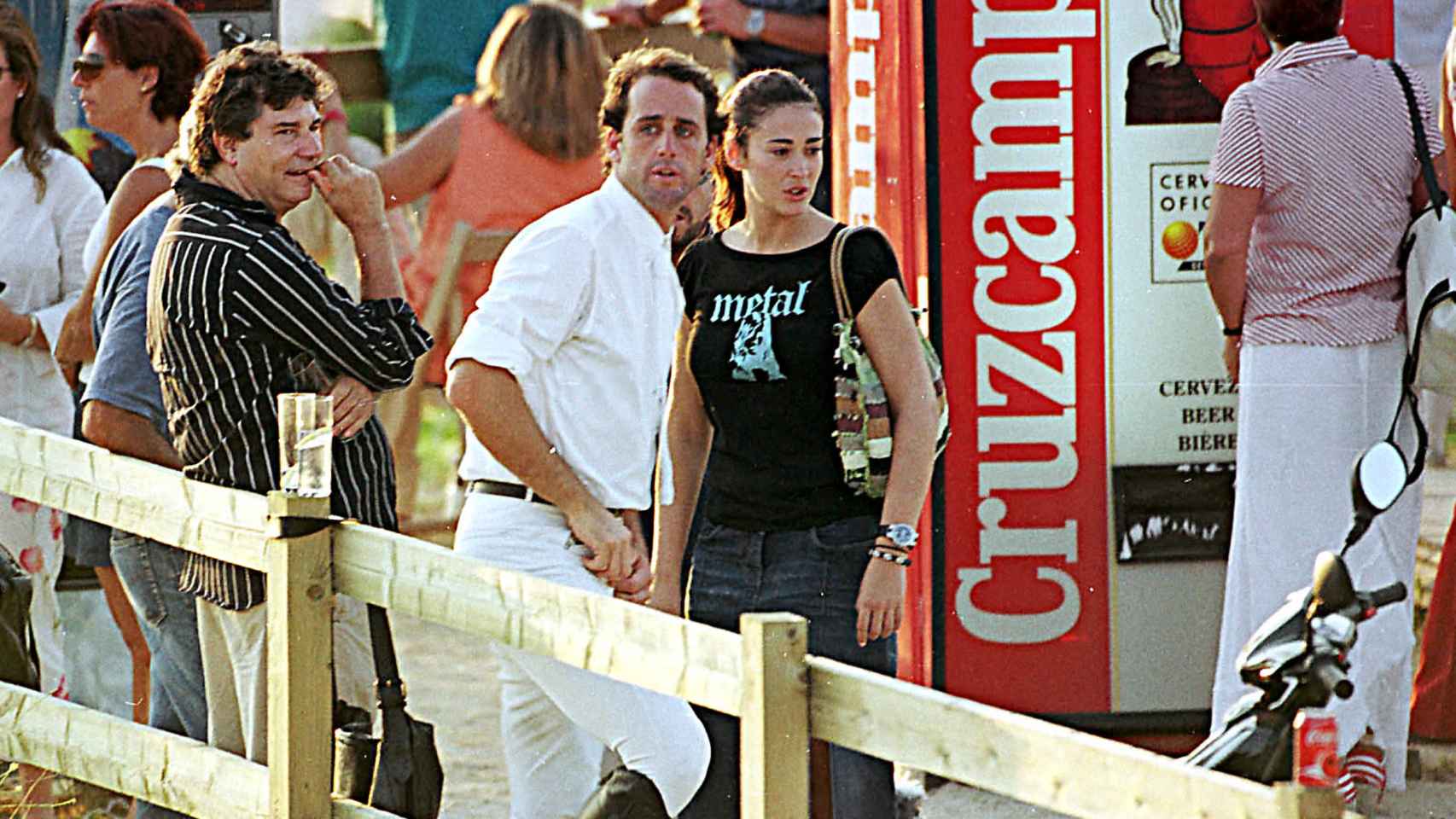 Vicky Martín Berrocal y Álvaro Muñoz Escassi en julio de 2002.