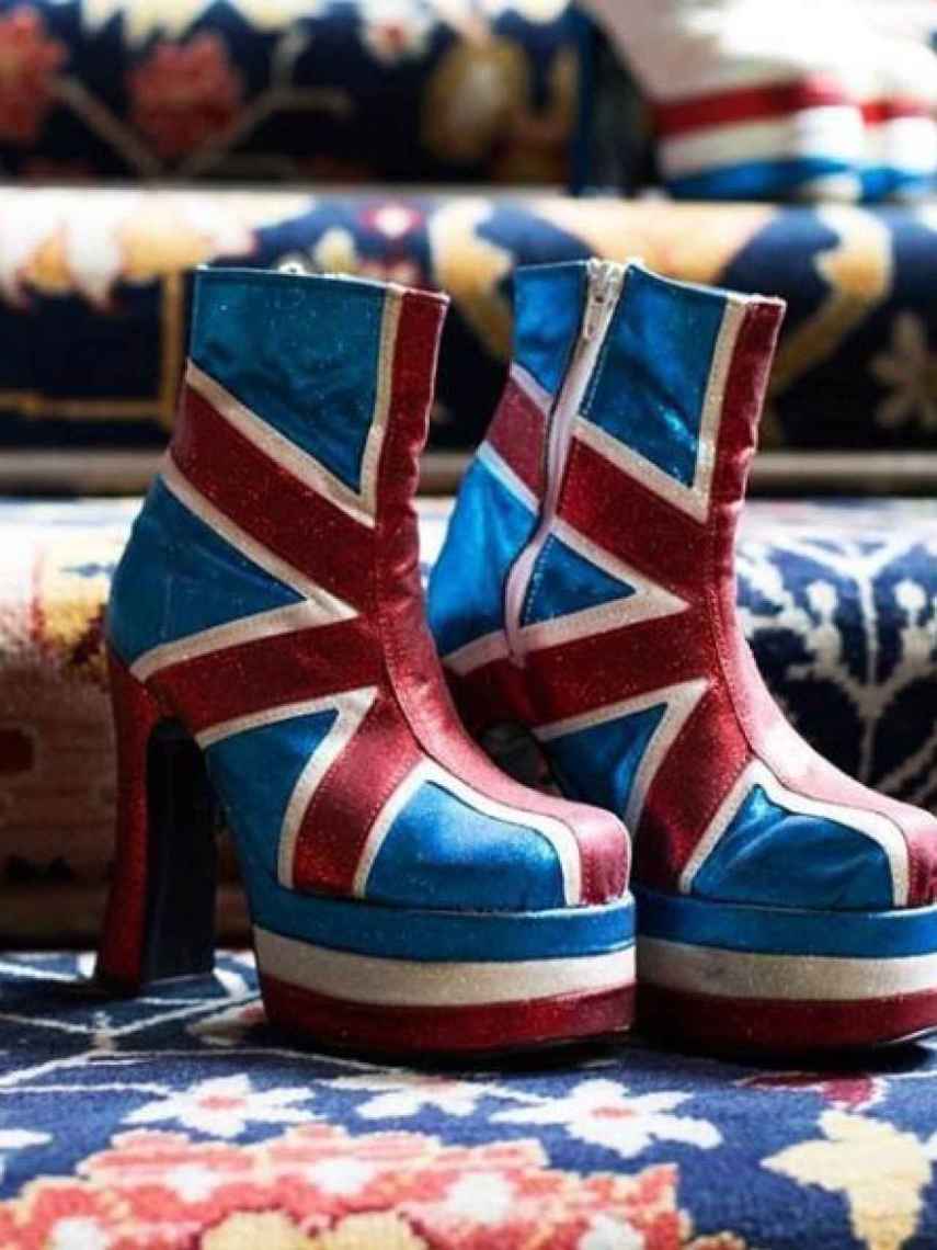 Botas con la bandera de Reino Unido, las míticas d eGeri Halliwell.