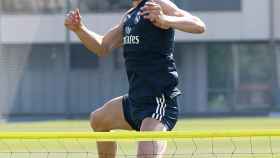 Gareth Bale entrenado con el Real Madrid