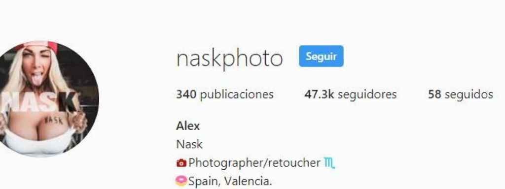 Su proyecto fotográfico se llama Nask y tiene miles de seguidores en redes
