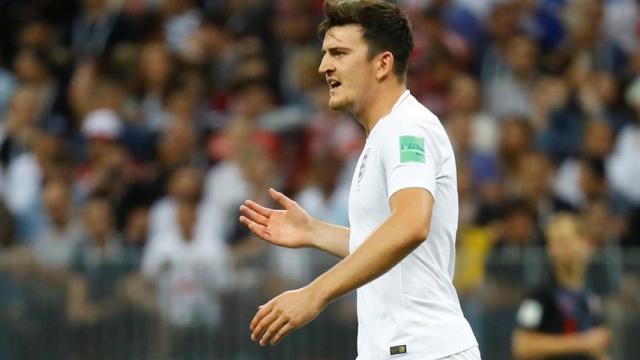 Maguire celebrando un gol en el Mundial de Rusia