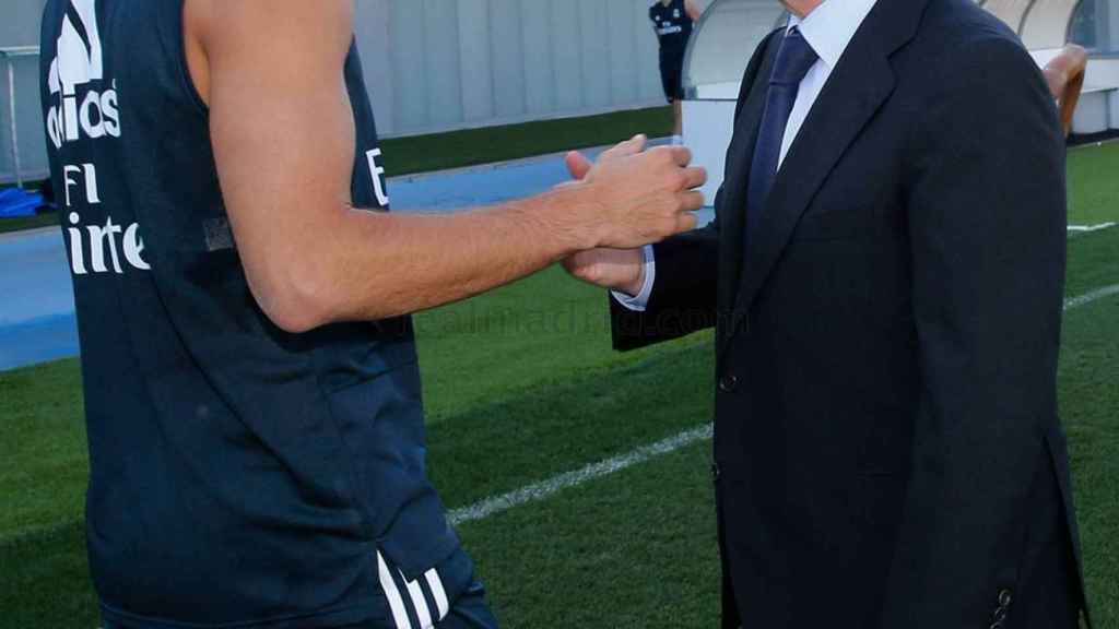 Florentino Pérez con Benzema