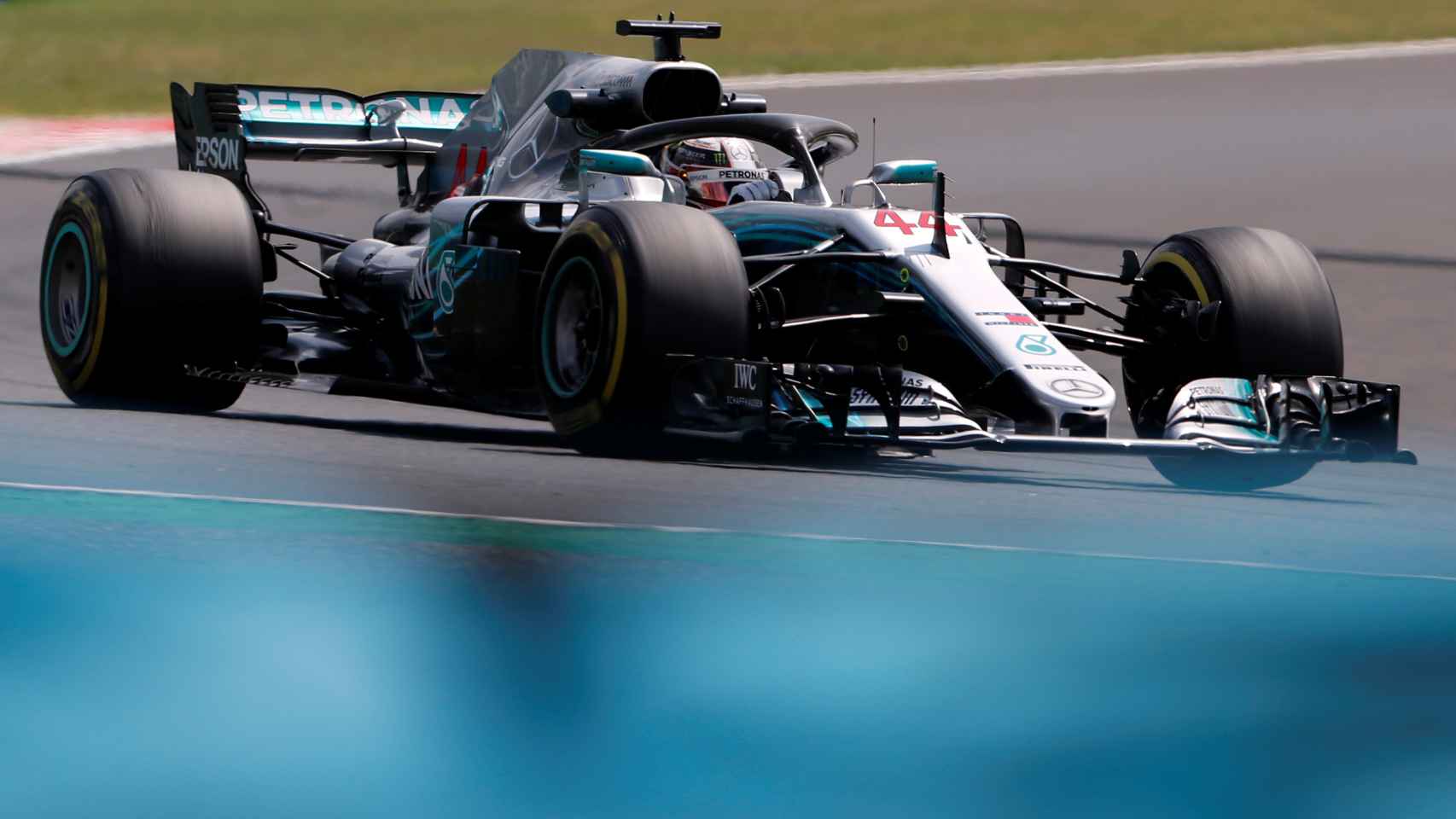Lewis Hamilton, en los entrenamientos libres del Gran Premio de Hungría