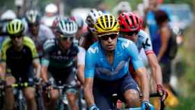 Mikel Landa durante la 19ª etapa del Tour de Francia.