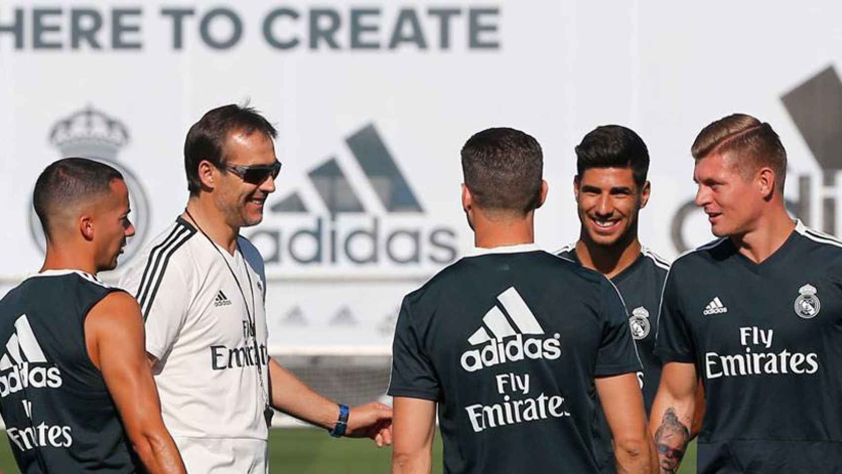Nuevas caras en el entrenamiento del Madrid