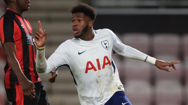 Reo Griffiths, perla del Tottenham. Foto: tottehamhotspur.com