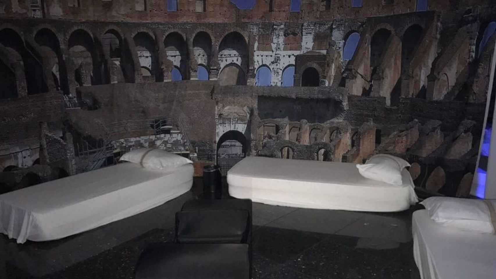Una de las habitaciones del Azamara Quest en la fiesta sexual dedicada a Roma