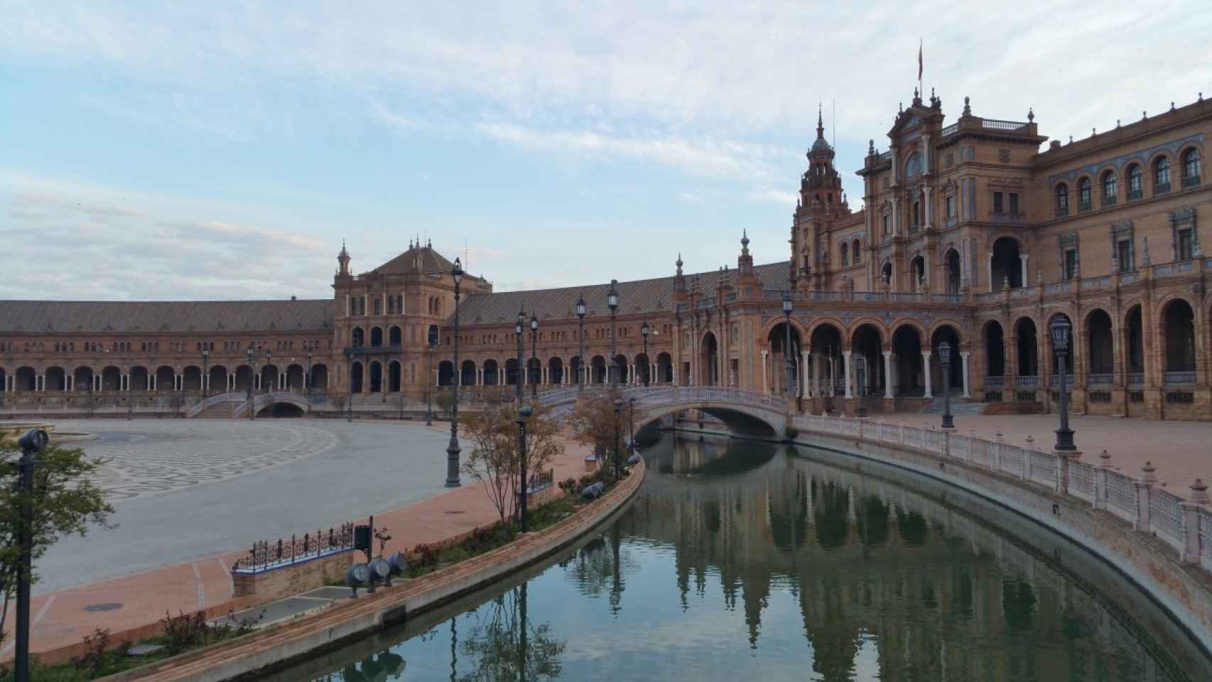 La Plaza de España en Sevilla.