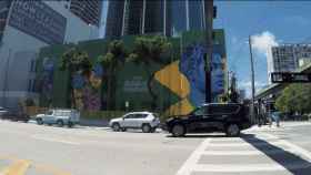 Mural dedicado a Neymar en Miami