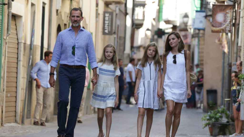 La Familia Real en Mallorca en un verano anterior.