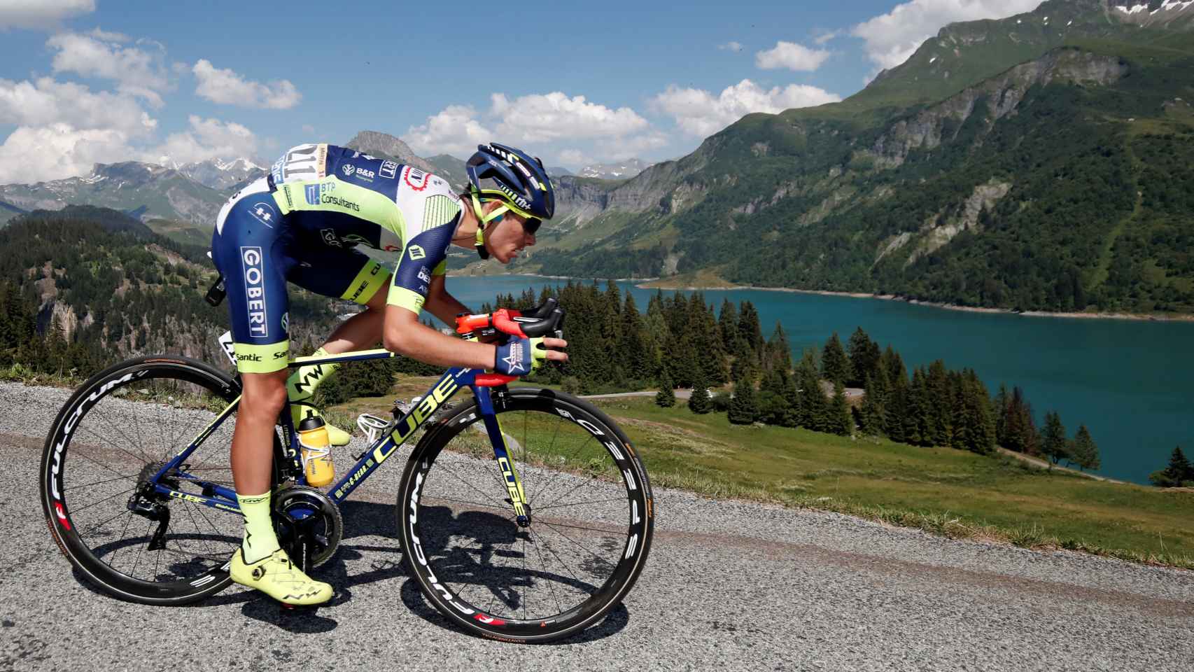 Guillaume Martin durante la 11ª etapa del Tour de Francia.