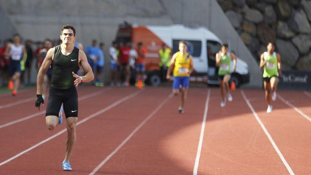 Bruno Hortelano, en su vuelta en Tenerife.