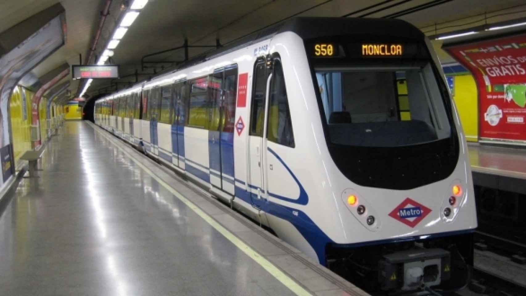Una de las estaciones de metro de Madrid.