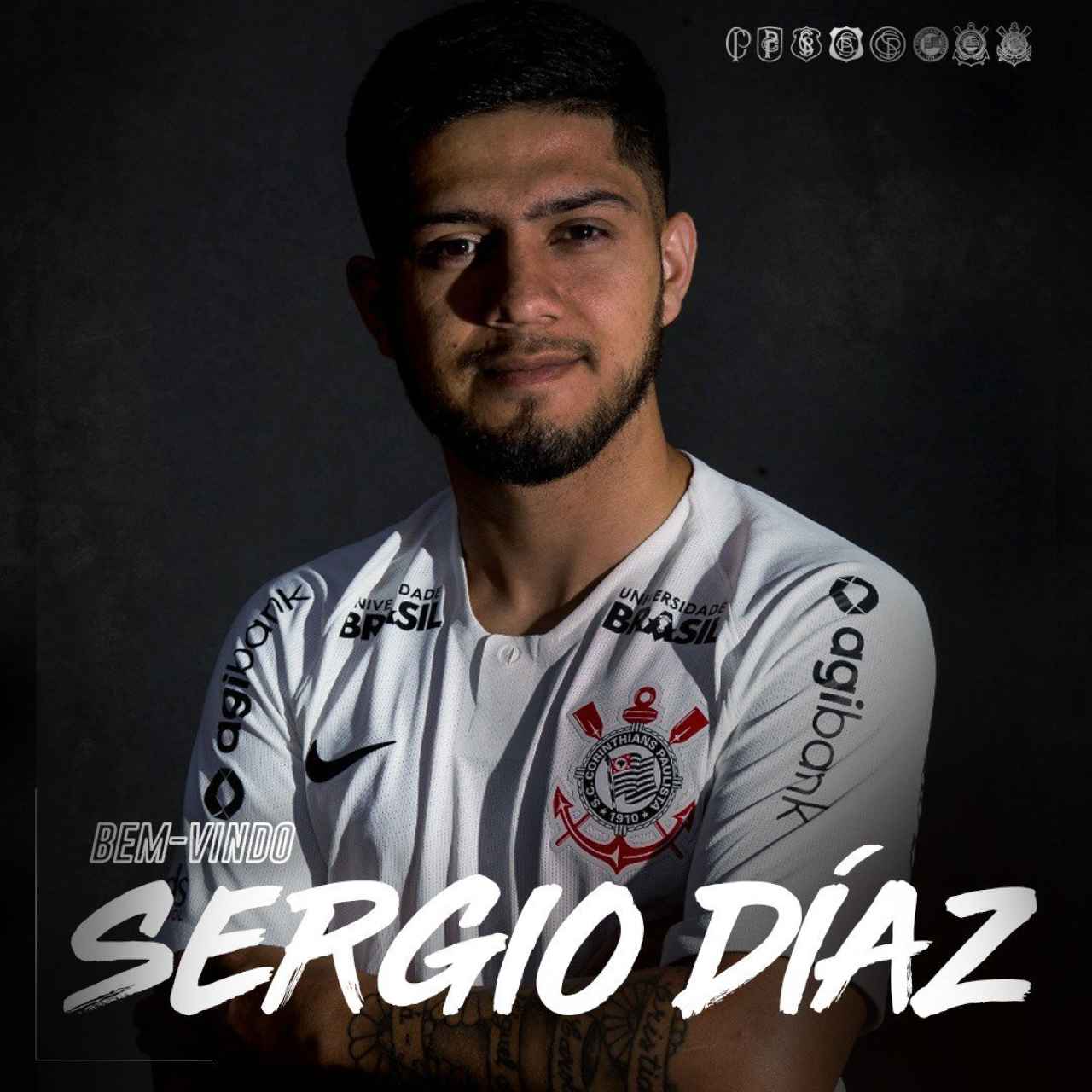 Sergio Diaz, nuevo jugador del Corinthians. Foto: Twitter (@Corinthians)