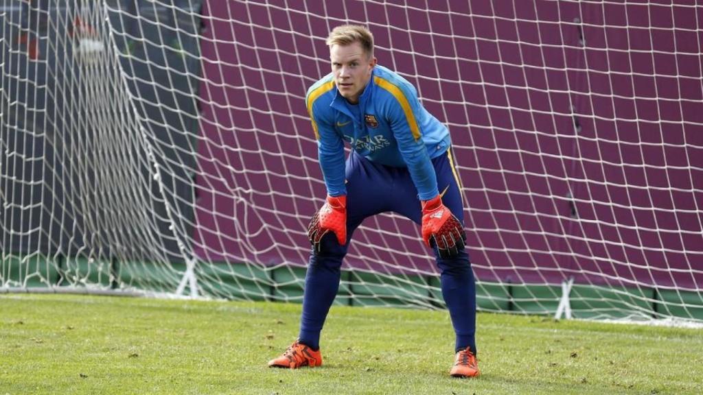 Marc-André Ter Stegen entrenando con el Barcelona. Foto: fcbarcelona.com
