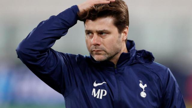 Pochettino durante un partido con el Tottenham