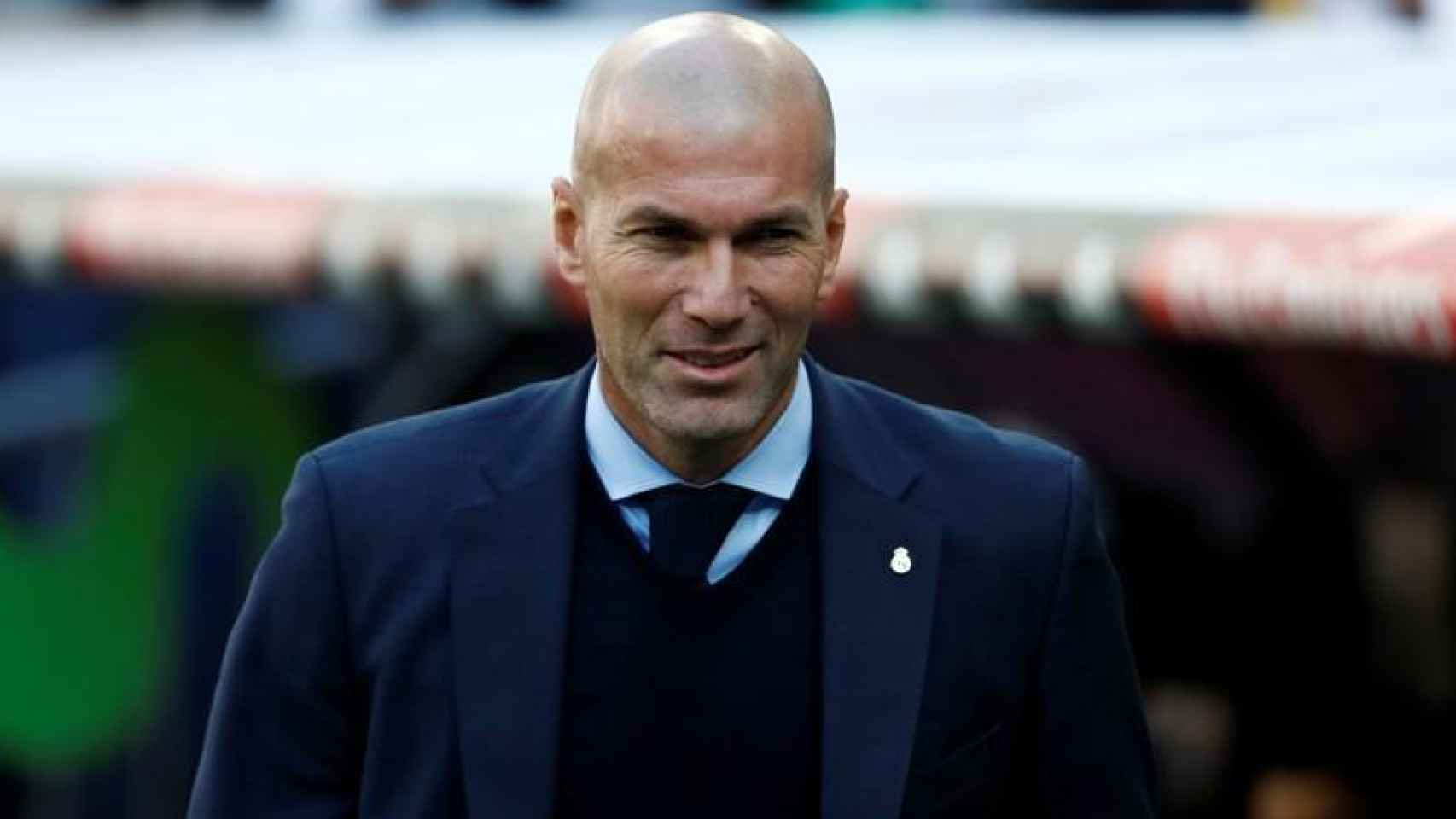 Zidane, entrenador del Madrid, durante un partido