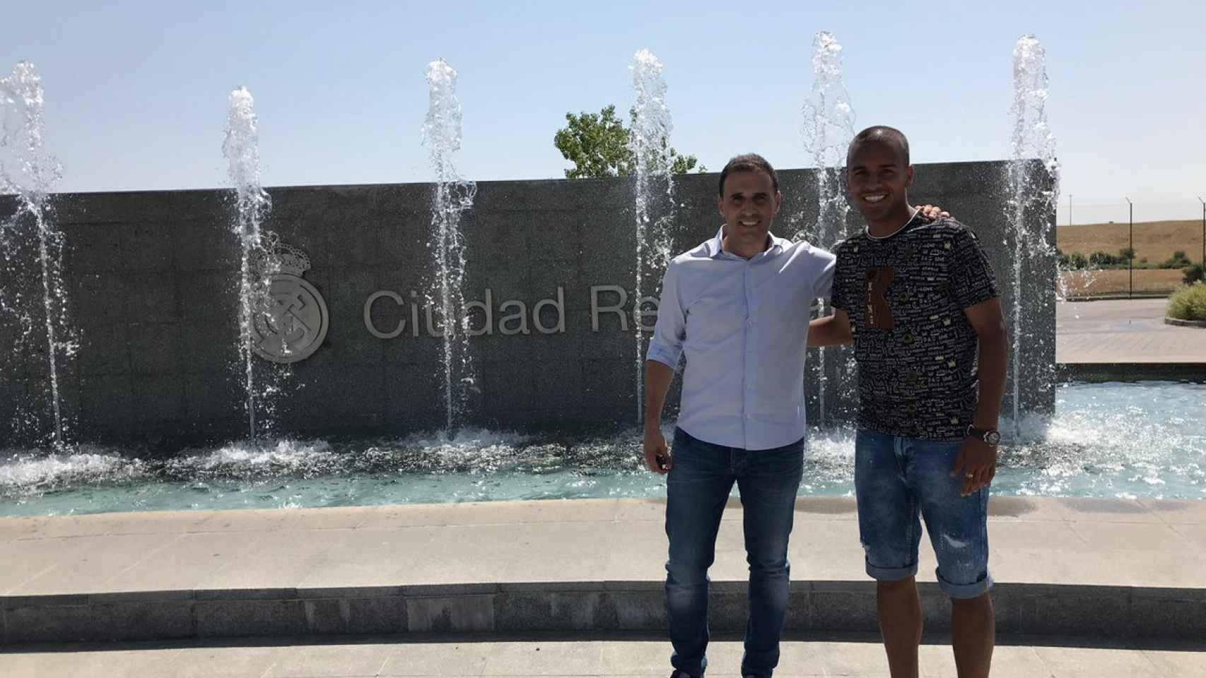 Ayoub en la Ciudad Real Madrid. Foto: Twitter.  (@MediaBaseSports)