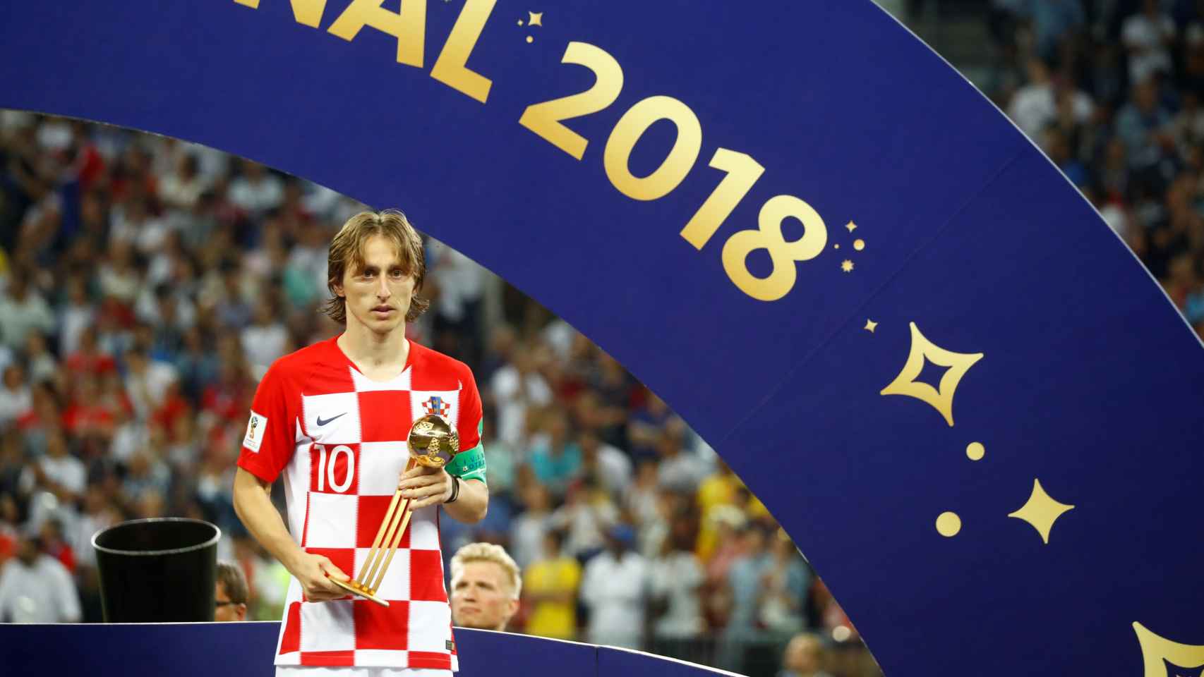 Modric recoge el Balón de Oro del Mundial de Rusia