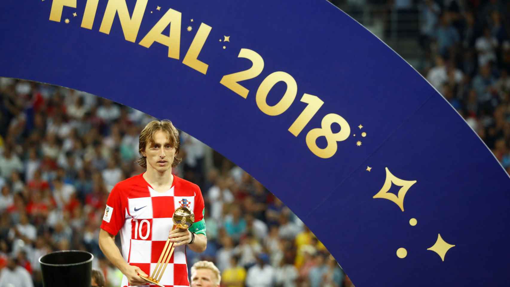 Modric recoge el Balón de Oro del Mundial de Rusia
