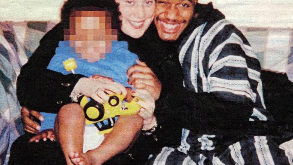 La viuda blanca junto a su marido, Germaine Lindsay y uno de sus hijos