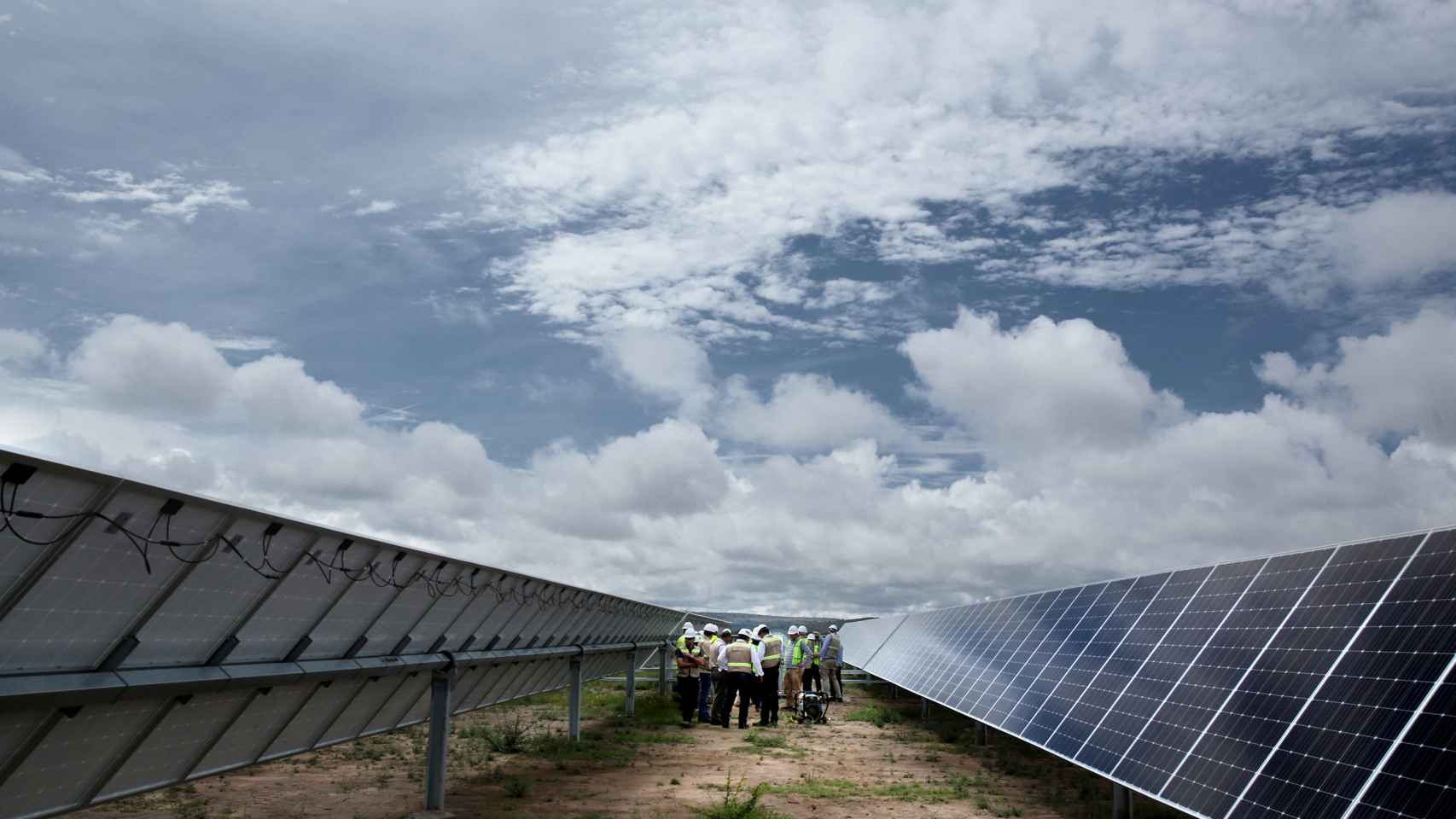 Imagen de una instalación fotovoltaica.