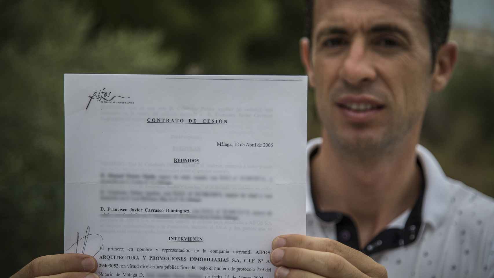 Francisco Javier Carrasco, bombero de profesión, llegó a entregar a Aifos 80.000 euros como entrada. Nunca recibió la casa. Ahora su banco ha sido obligado a devolverle el dinero.