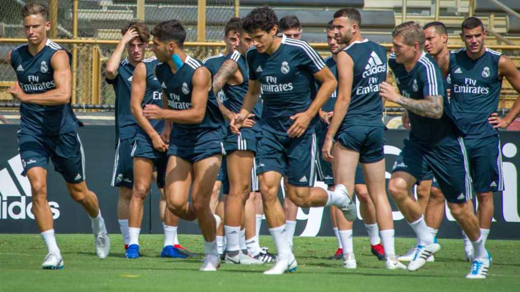 El Real Madrid se entrena en pretemporada