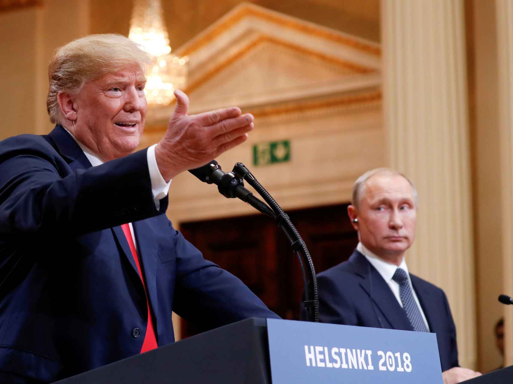 Trump y Putin, durante su último encuentro, a mediados de julio.