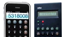 La calculadora de Apple “inspirada” en la de Dieter Rams para Braun
