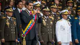 Nicolás Maduro, minutos antes del atentado fallido
