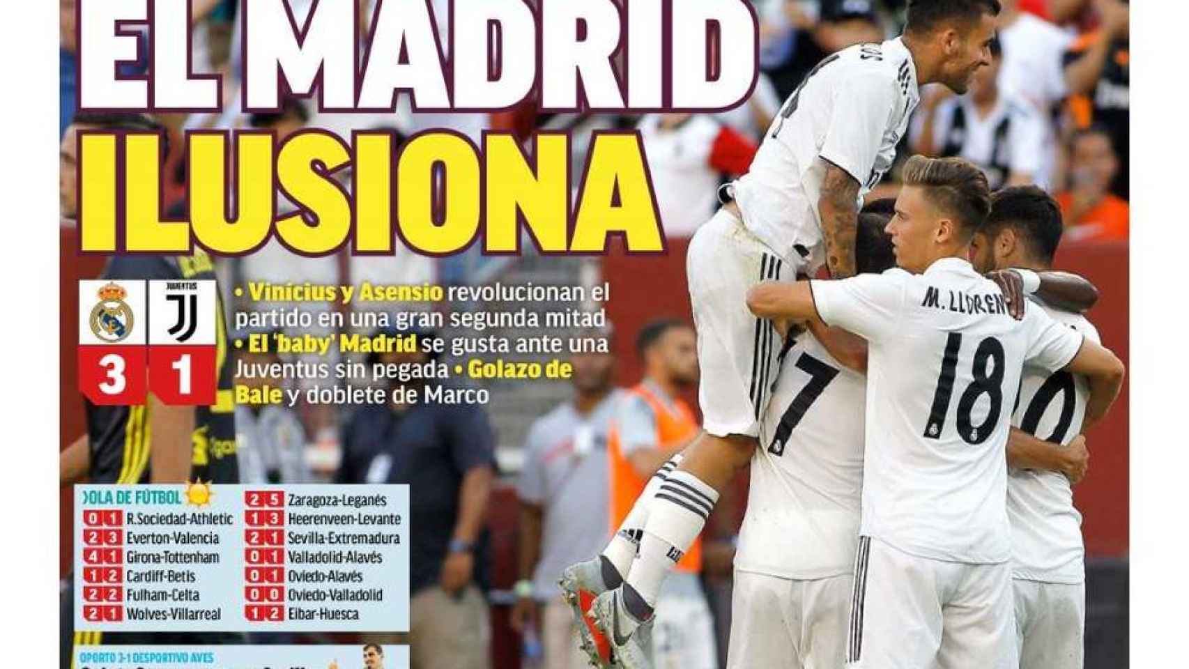 La portada del diario MARCA (05/08/2018)