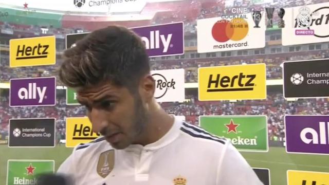 Marco Asensio valora la victoria del Real Madrid ante la Juventus