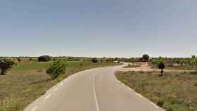 Carretera AB-611 en las cercanías de Ossa de Montiel (Google Maps)