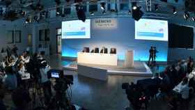 Un momento de la presentación de la nueva estrategia de Siemens.