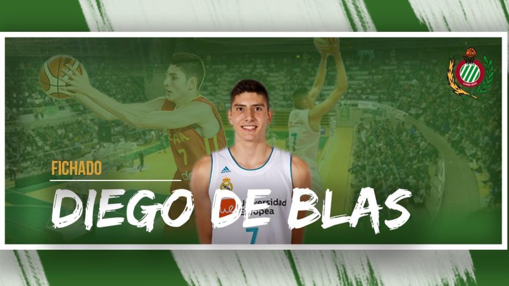 Diego de Blas nuevo jugador del Huesca. Foto: Instagram (@CBPHuesca)