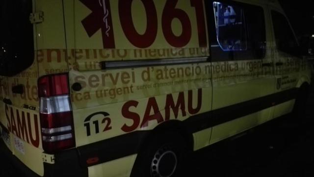 Una ambulancia en la ciudad de Ibiza.