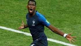 Pogba celebra un gol con Francia en el Mundial.