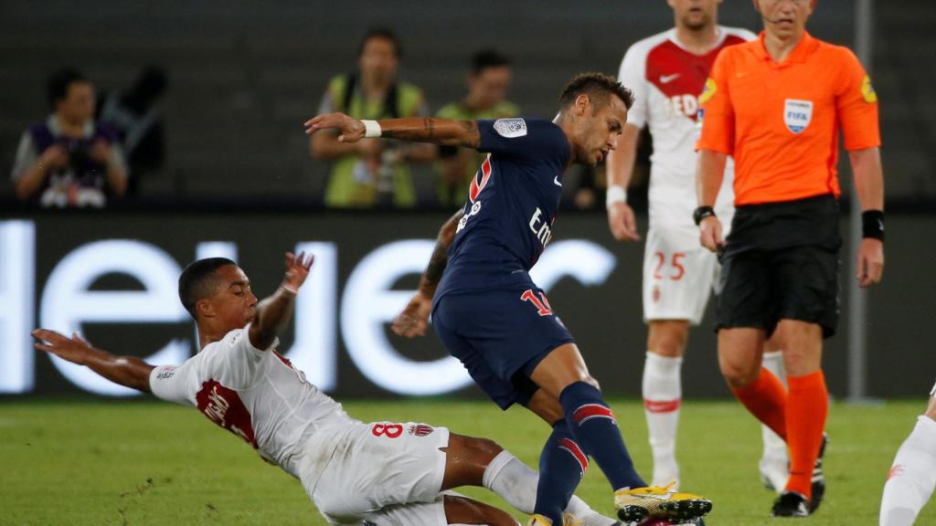Neymar, durante un partido con el PSG.