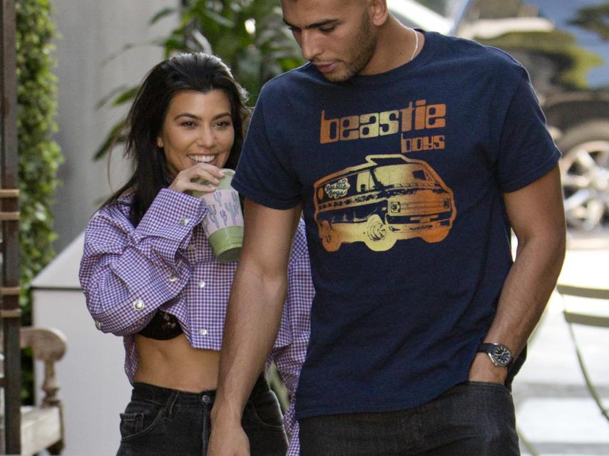 La pareja en las calles de West Hollywood.