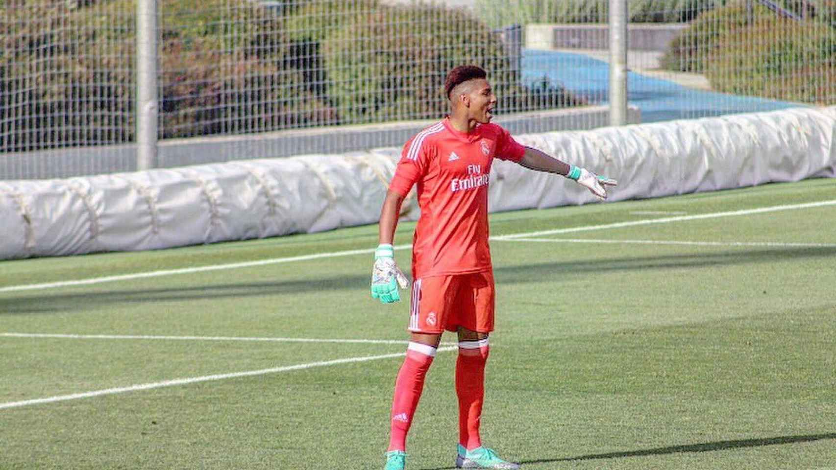 Moha Ramos, durante un partido con el Castilla. Foto: Twitter.