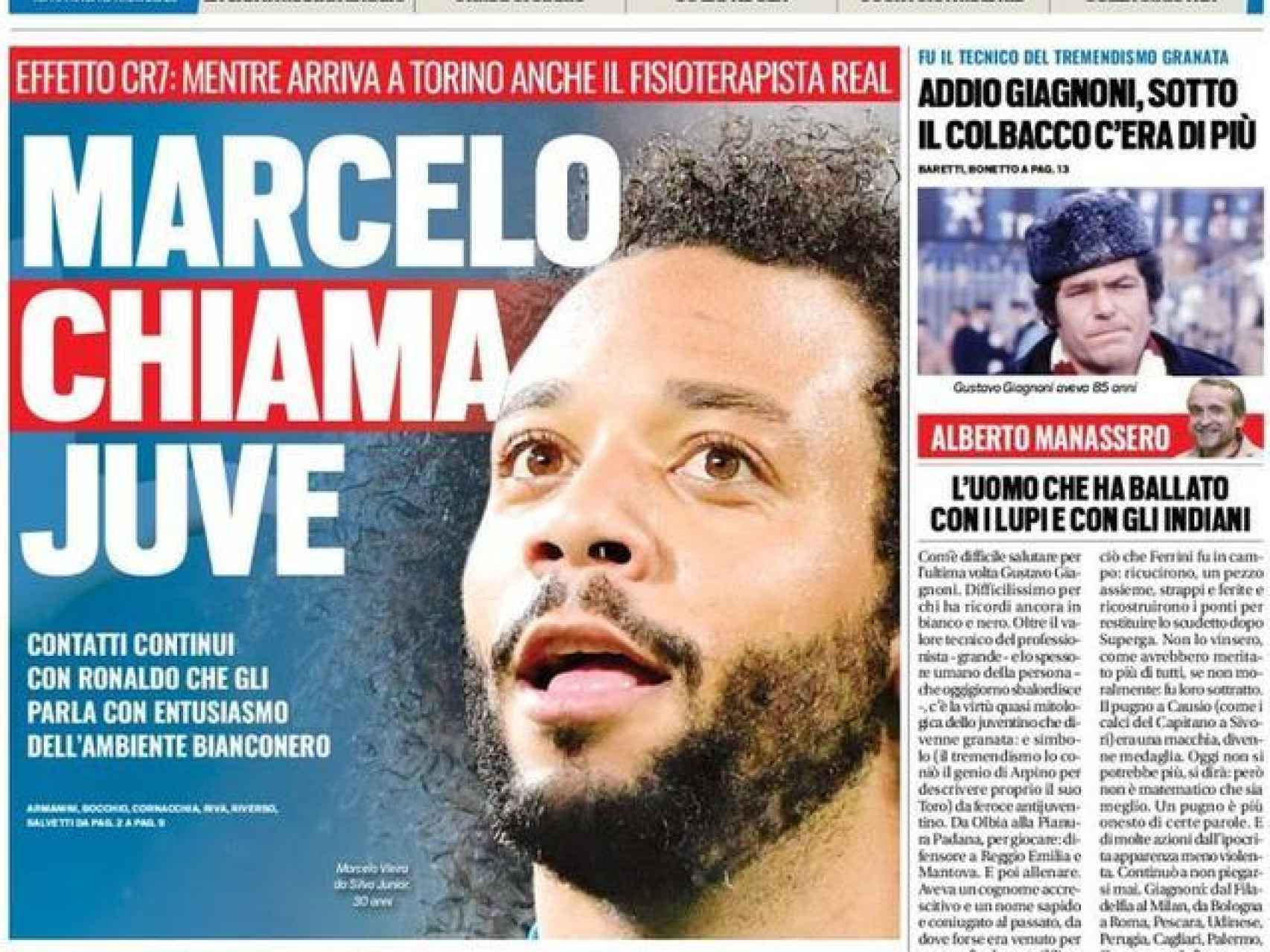 La portada del diario Tuttosport (09/08/2018)