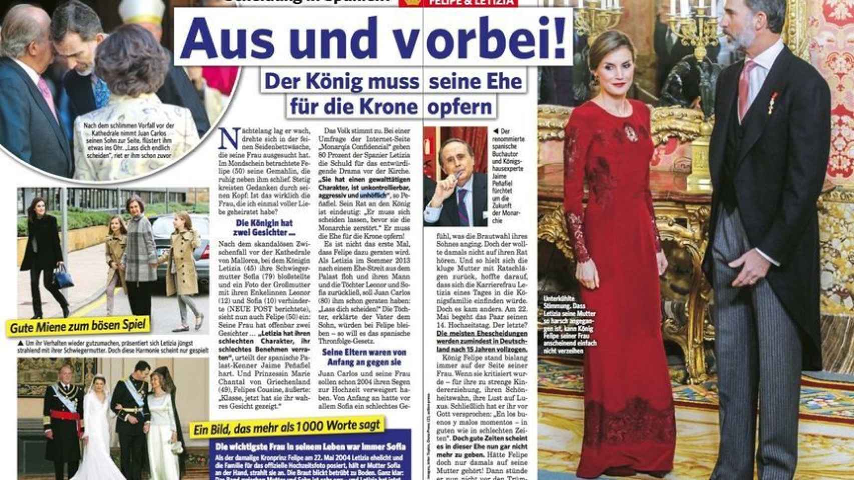 El artículo de los reyes en el semanario alemán.