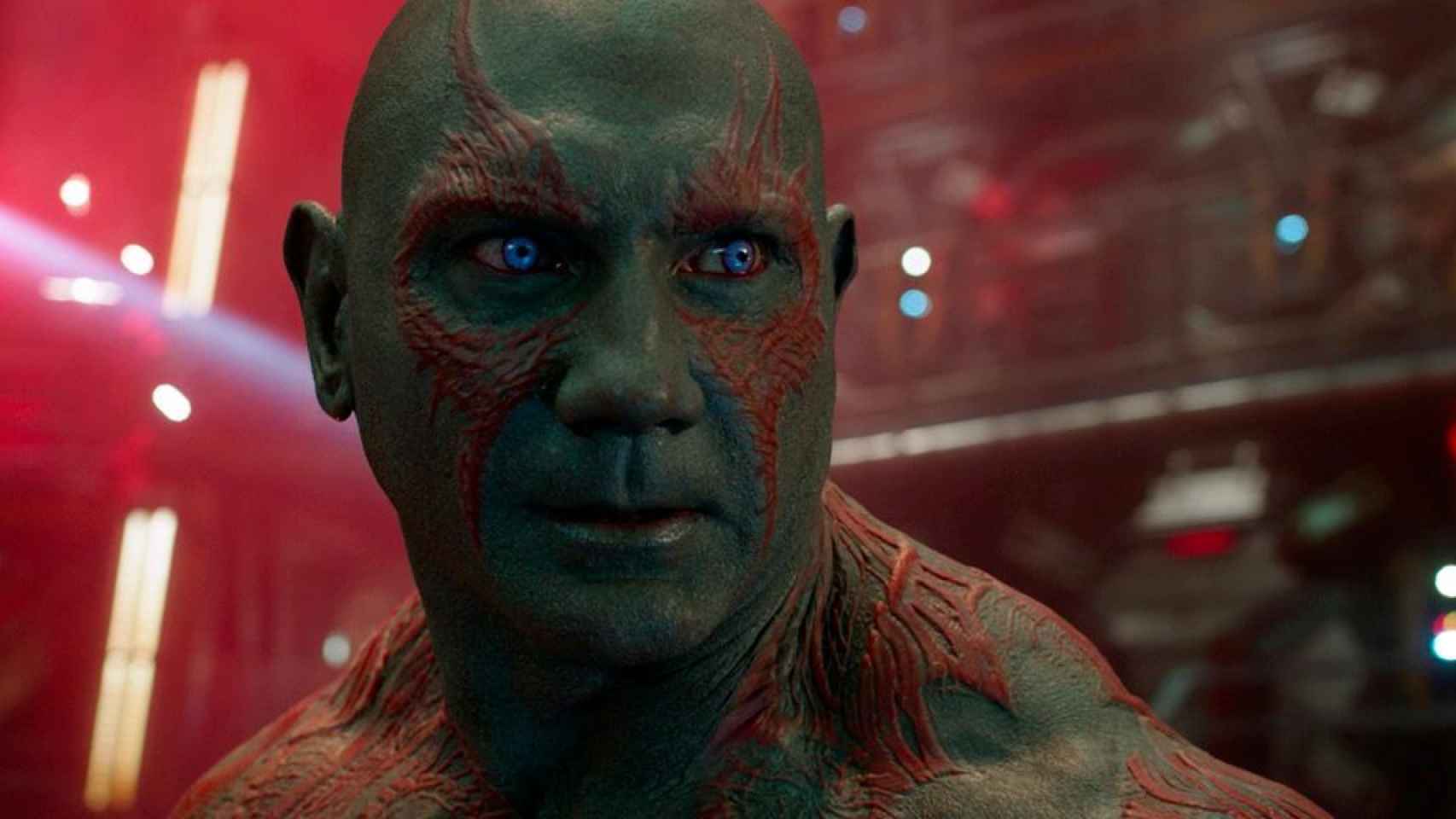 Batista en su personaje de Drax en Guardianes de la Galaxia.