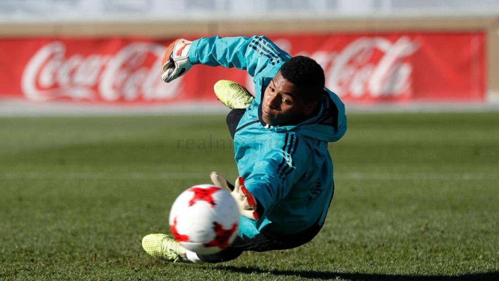 Moha Ramos,, durante un entrenamiento.